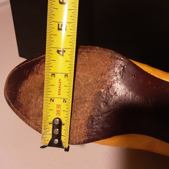 BOOTS Men's Size 9. IMITATION. Yellow Western Cowboy Boots - Picture 11 of 12